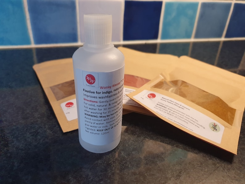 Dye Fixing Solution for Indigo, Natural & Procion Dyes (120ml) image 1