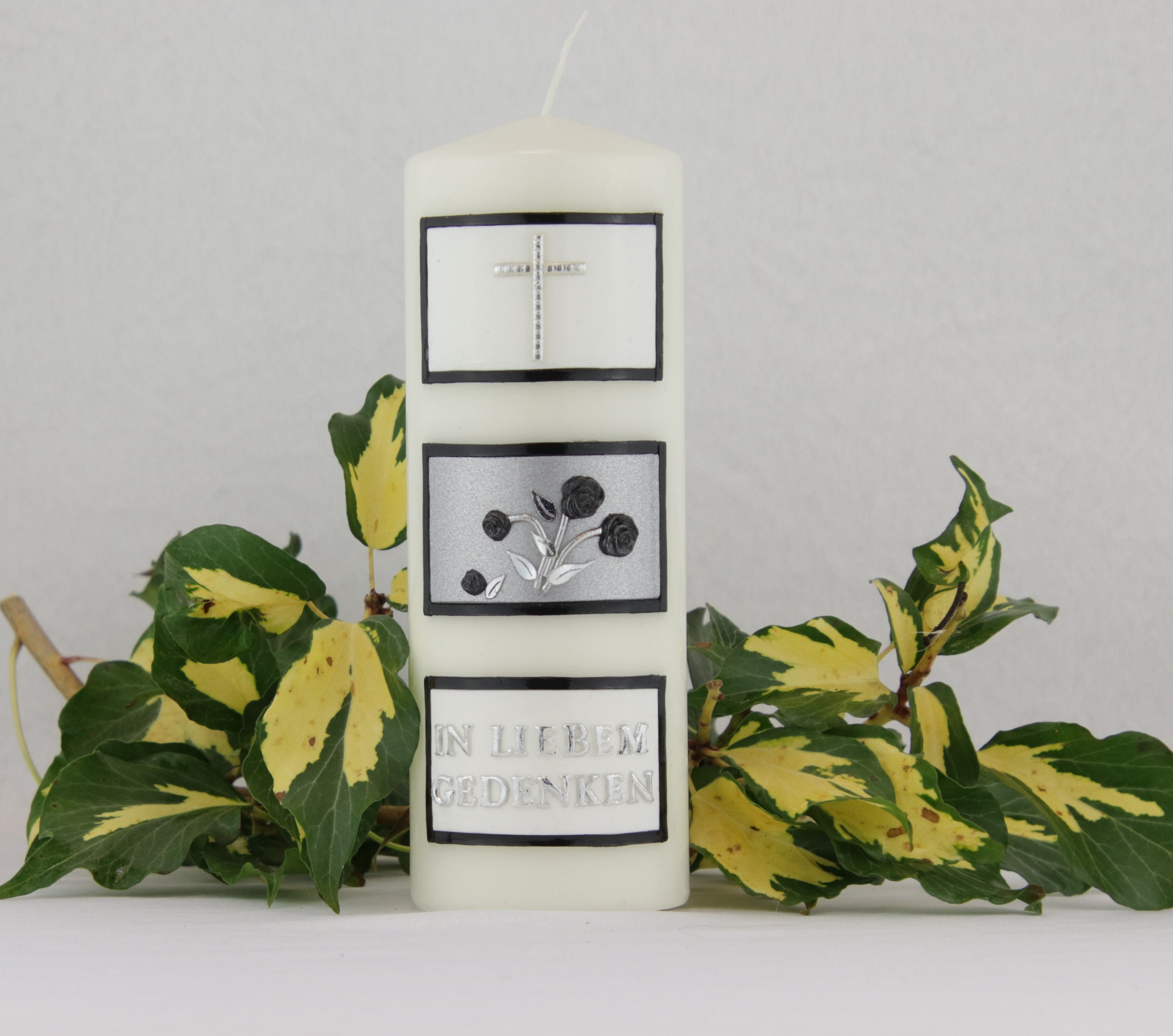 Simple Mourning Candle in Ivory in Loving Memory Etsy UK