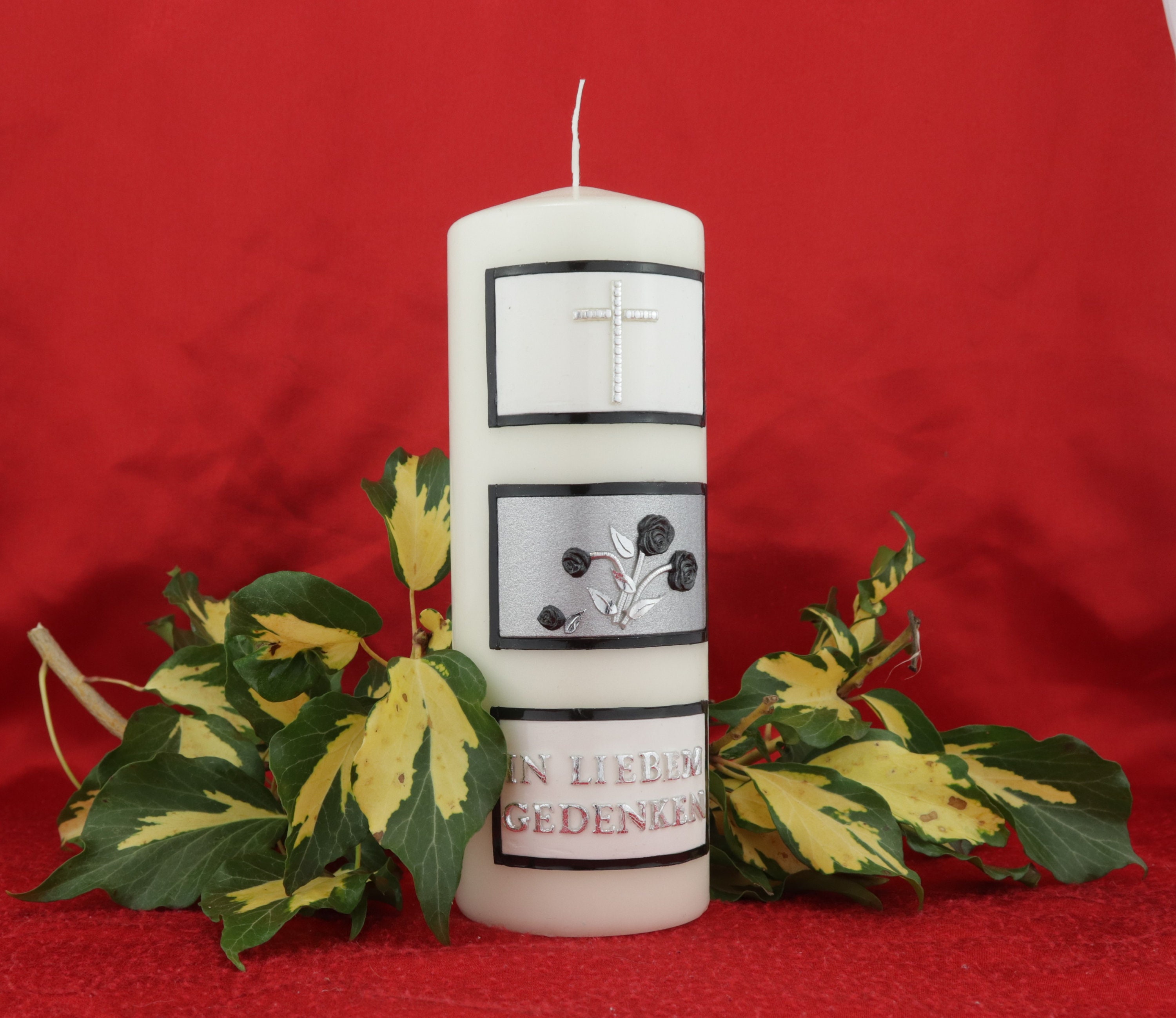 Simple Mourning Candle in Ivory in Loving Memory Etsy UK