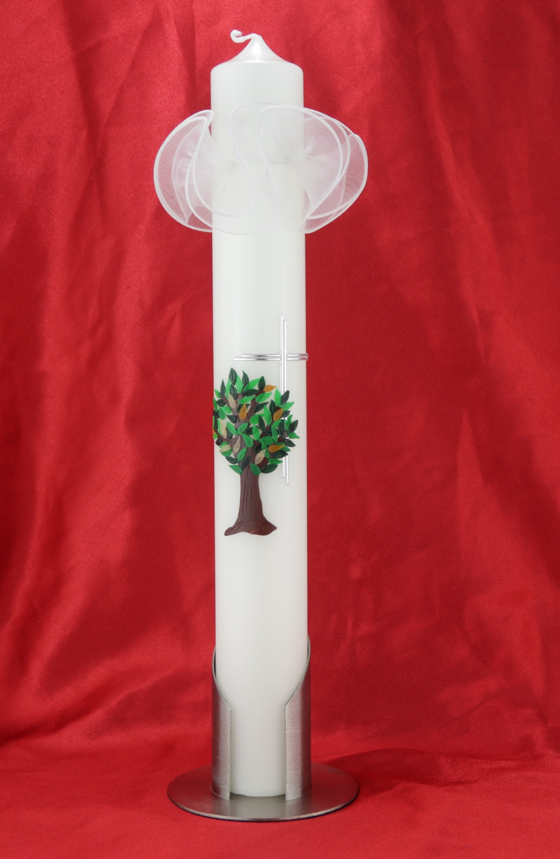 6 Raccogligocce Per Candele In Tulle - Diametro 13 Cm Per Candele 3-5 Cm - Ideale Per Matrimoni, Battesimi E Comunioni - Bianco - Foto 5