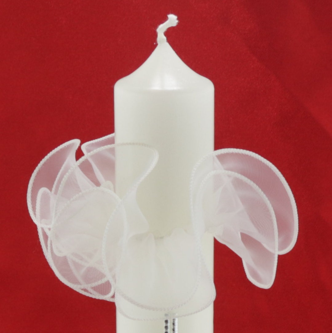 Organza Drip Catchers for Communion, Baptism, and Wedding Candles - Etsy