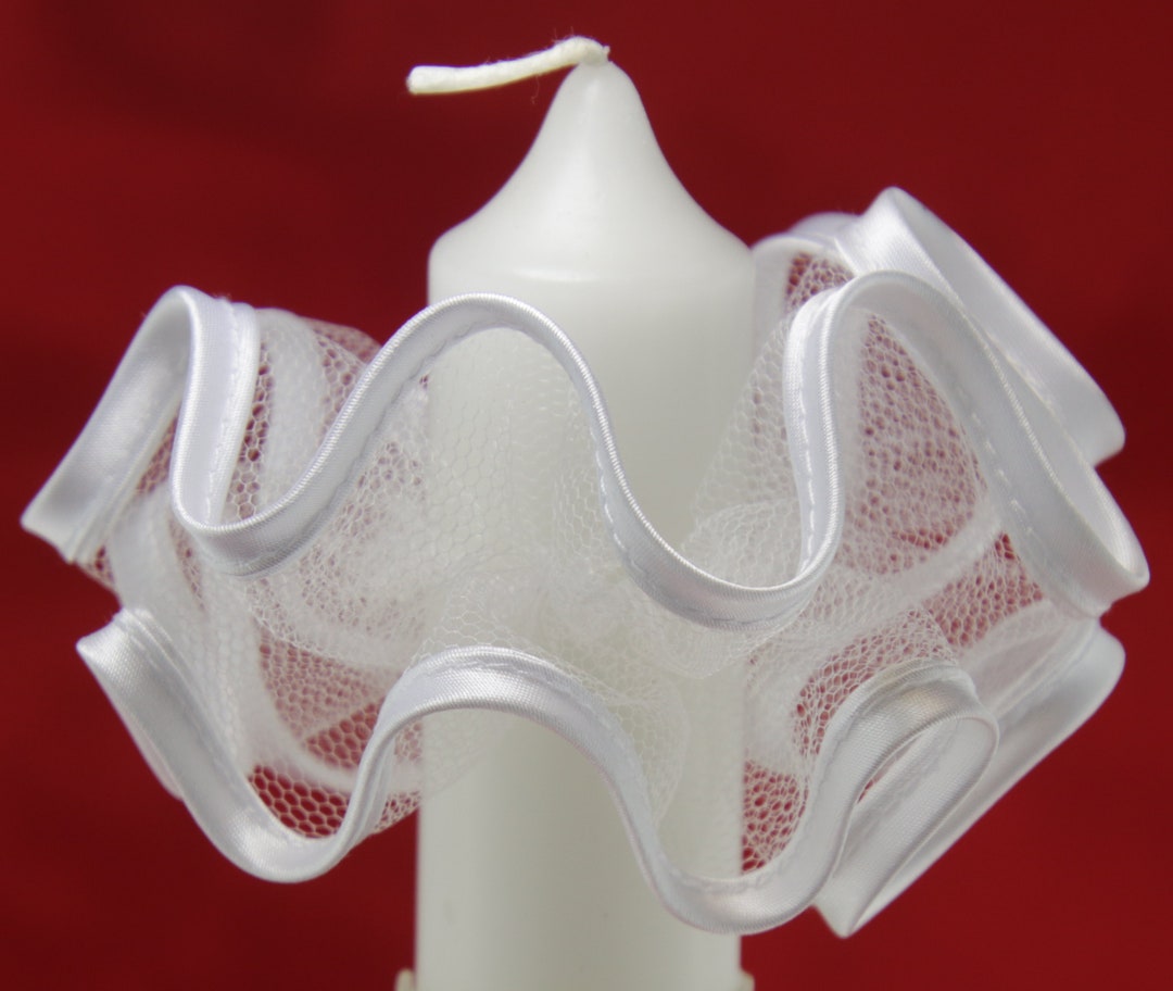 Tulle Drip Catchers for Communion, Christening, and Wedding Candles - Etsy