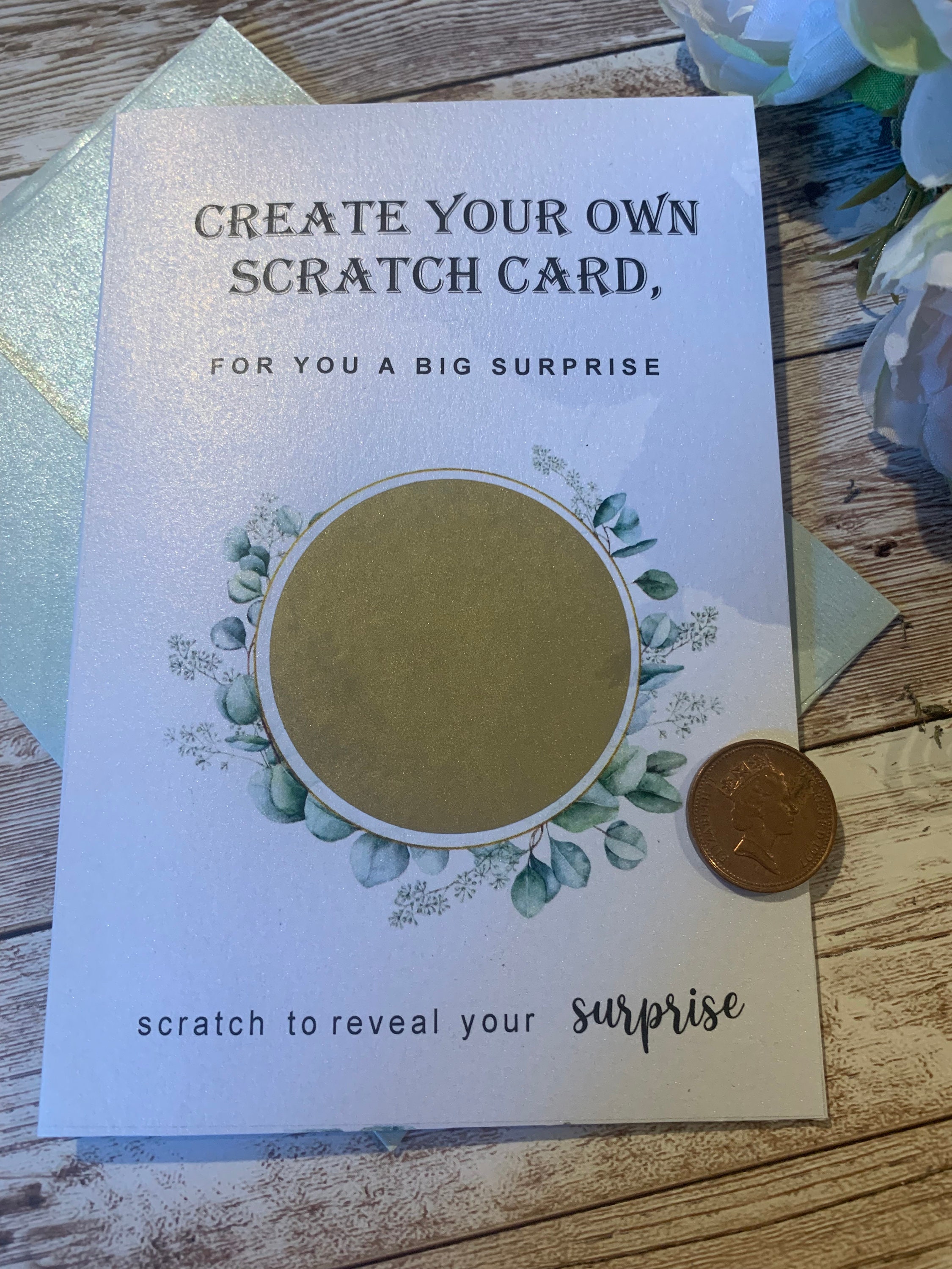 Create Your Own Scratch Card Etsy