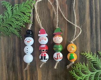 Kit de artesanato para enfeites de Natal "faça você mesmo" - Conjunto de 4 peças