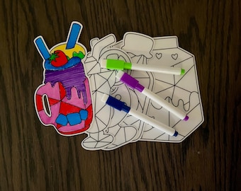 Color Your Own Window Clings | Window Decals | Suncatchers