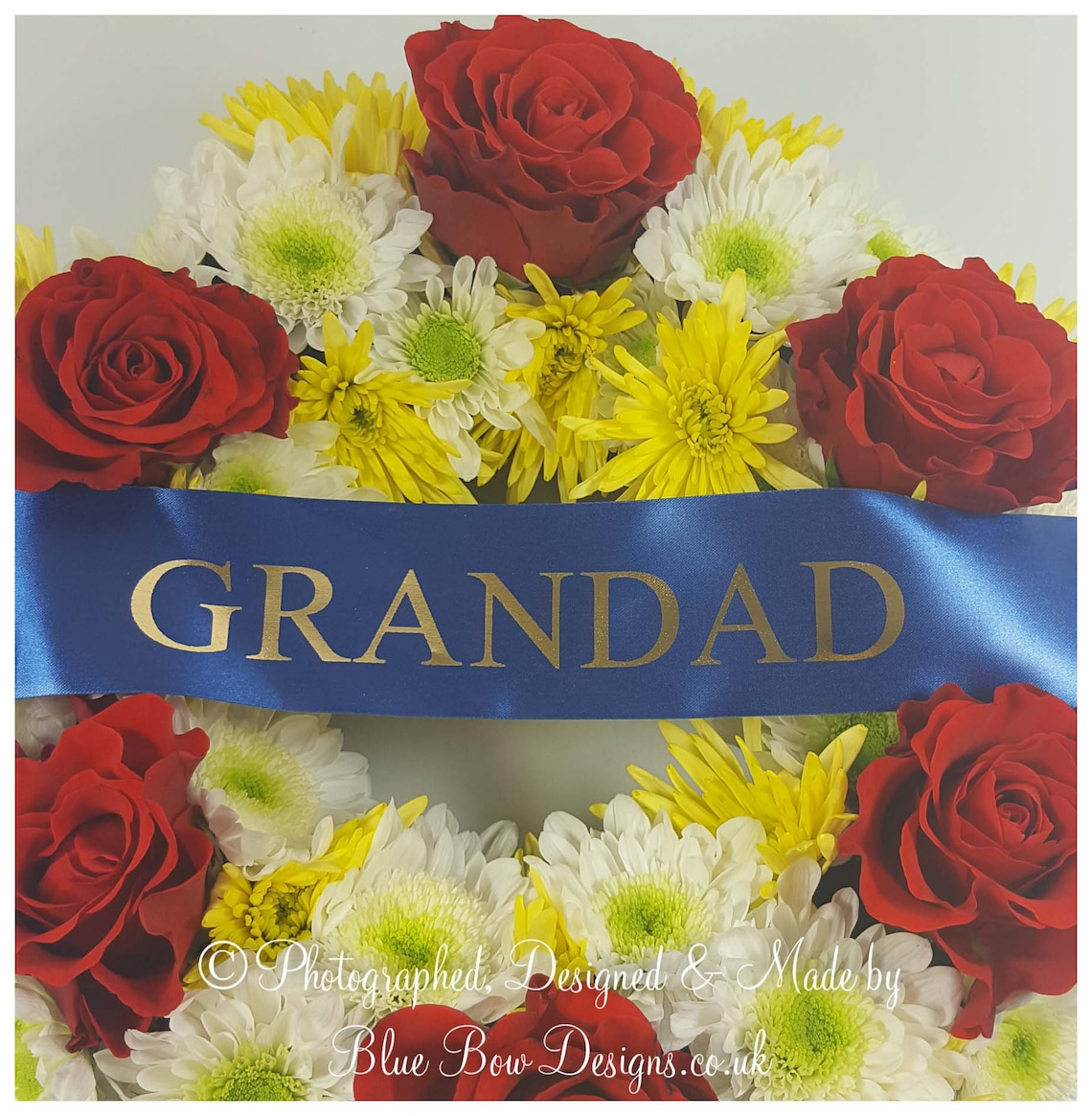 Any Colour Funeral Wreath Ribbon. Personalised Ribbon Only Etsy UK