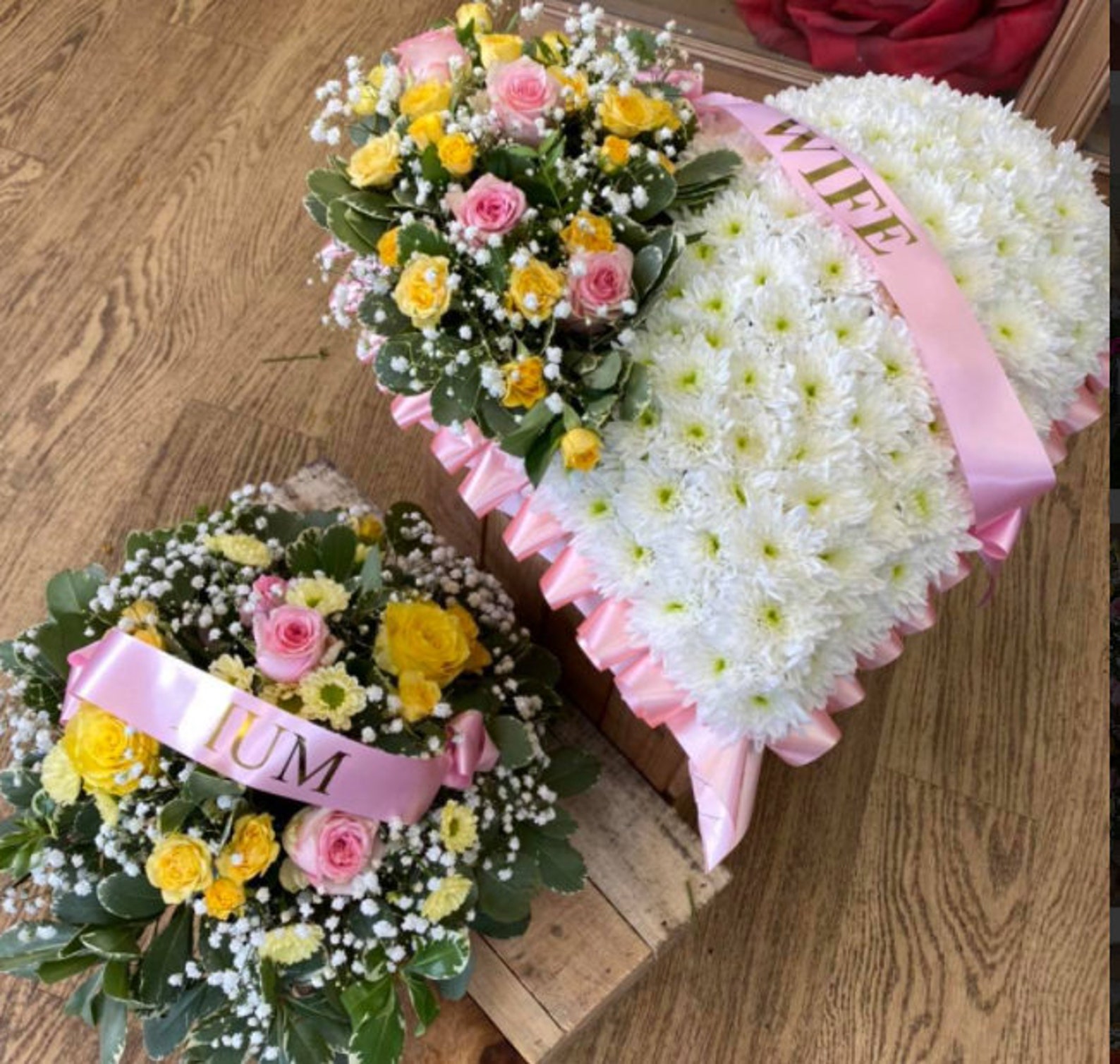 Any Colour Funeral Wreath Ribbon. Personalised Ribbon Only Etsy UK