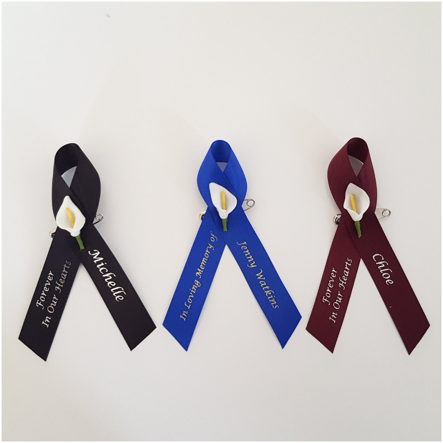 Kid Sublimation Memorial Ribbon Pins Template, Custom Memorial Ribbons,  Personalized Memorial Pins 