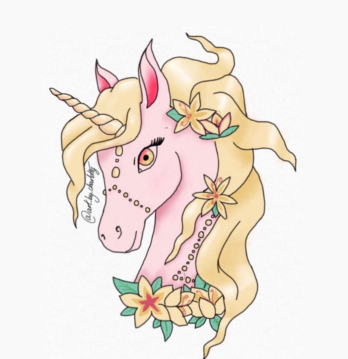 Unique Unicorn art print. | Etsy