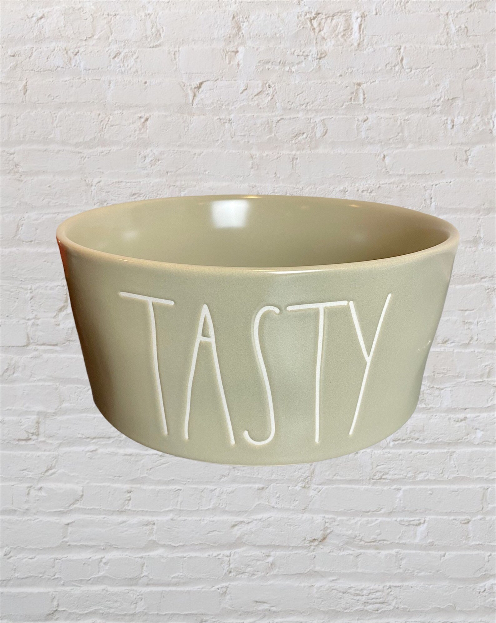 NEW Rae Dunn TASTY Extra Large ceramic Dog bowl 48 fl oz/6 Etsy