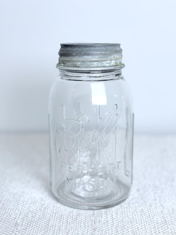 Vintage Quart-sized Clear Raised Script Logo “PERFECT MASON” Ball