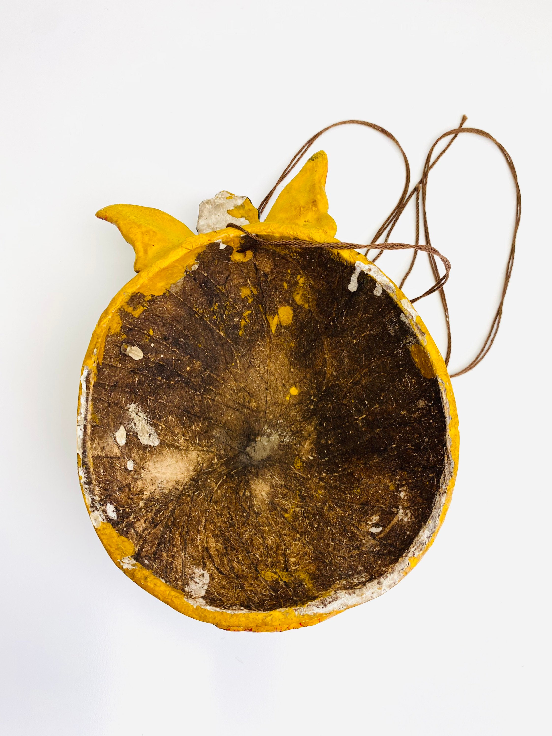 Vintage Coconut Shell Mask Vintage Mexican Folk Art Cinco Etsy