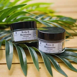 Clay Mask - Bentonite Clay - Kelp - Organic Skin Care - Eco Skin Care - Clay Mask - Skin Care
