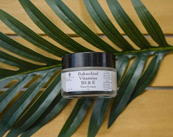 Bakuchiol Face Cream: Retinol Alternative, Vitamins B5 & E, Anti-Aging