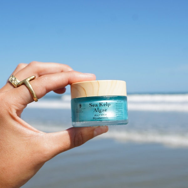 Jelly Mask Hyaluronic Sea Kelp Algae  Eco Certfied Organic Skin Care - Moisture Retention Anti-Aging Mask