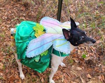 Tinkerbell Pet Costume, Fairy Princess Pet Costume, Fairy Princess Cat dog costume, Halloween Pet costume, Tinkerbell dog costume