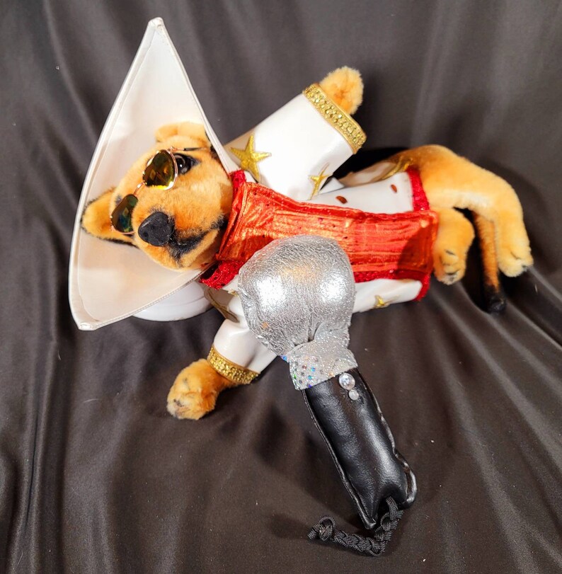 Elvis Pet Costume the King Pet Costume Elvis Dog Costume Etsy UK
