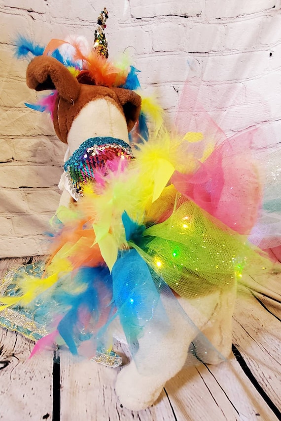Unicorn Pet Light up Costume Dog Unicorn Costume Light up Pet Costume Light up Cat Costume Light up Dog Costume Rainbow Unicorn Pet Etsy Canada