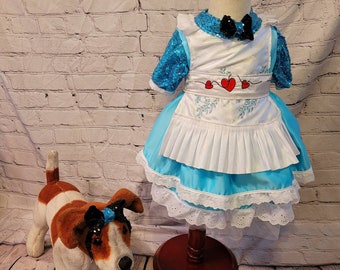 Alice in Wonderland pet costume, Alice in Wonderland dog costume, Alice pet costume, Alice cat costume, Alice dog costume, Pet Alice Costume