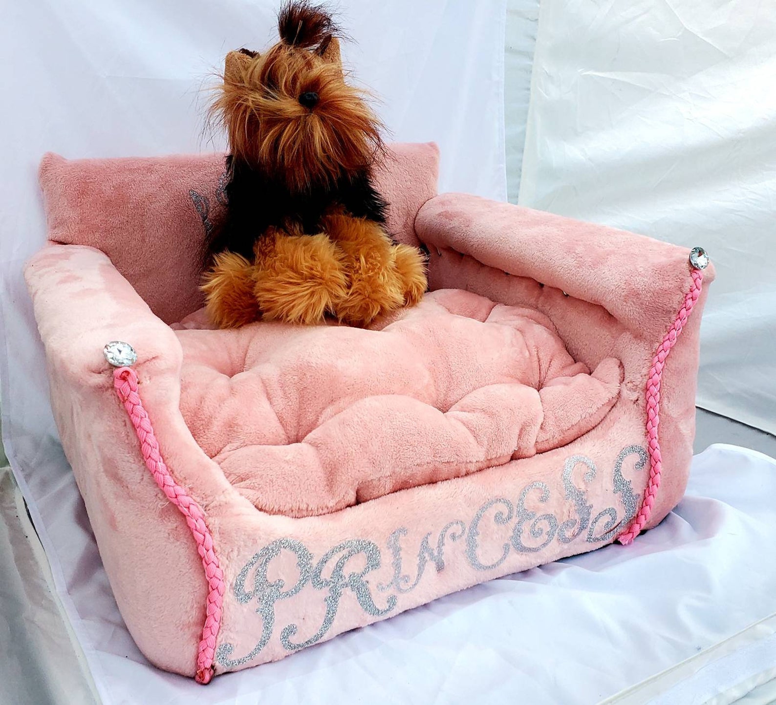 Princess Pet Bed Princess Cat Bed Princess dog bed crown Etsy