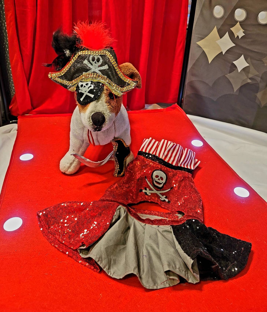 Pet Pirate Female Costume, Dog Pirate Costume, Pirate Pet Costume