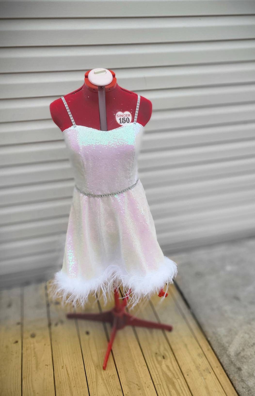 White sequin bachelorette dress 2025