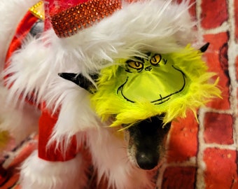 The Grinch pet costume, The Grinch stole Christmas pet costume, Grinch dog costume, Grinch cat costume, The grinch dog costume, pet grinch