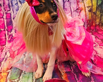 Barbie pet costume, Barbie dog costume, Barbie cat costume, doll pet costume, Halloween Barbie Costume, Dog Barbie Doll, Pet Barbie Doll