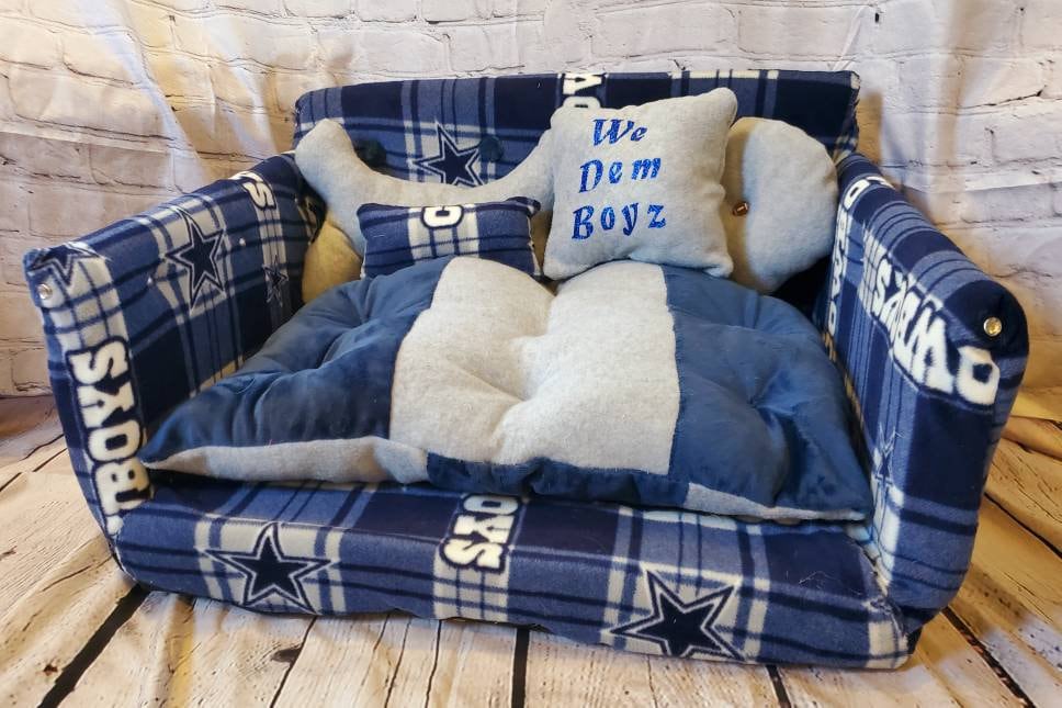 dallas cowboys dog bed