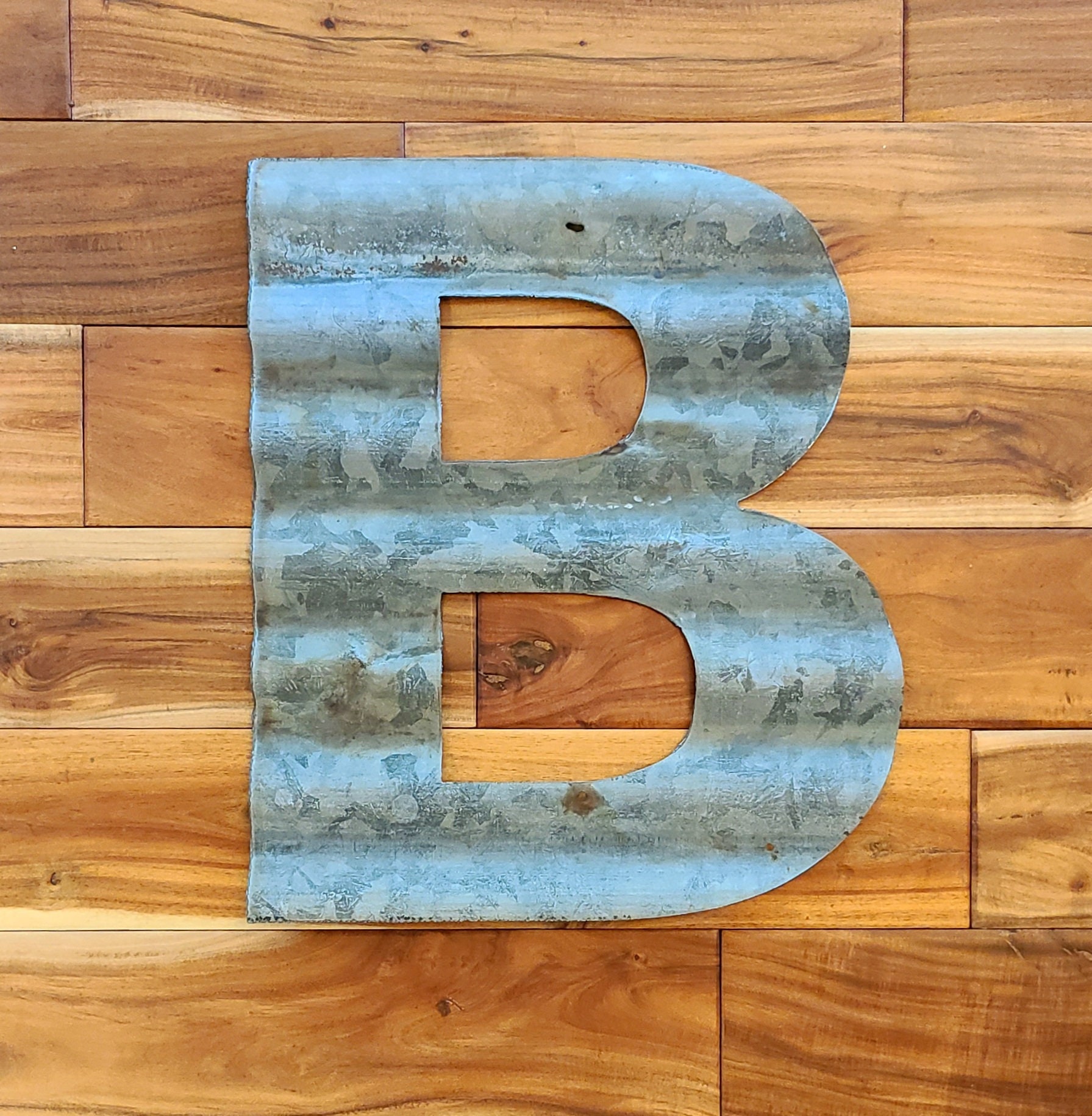 8 inch Corrugated Metal Letters/Numbers – Creekside Cottage Designs