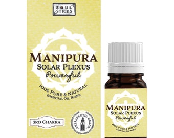 MANIPURA Solar Plexus Chakra Essential Oil 100% Natural Blend of Fragrances for 3th Chakra Activation Meditation Aromatherapy Relaxation