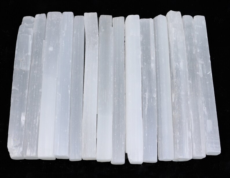 Selenite Crystal Stick Wands  5 10 15 and 20 Pack Sizing image 5