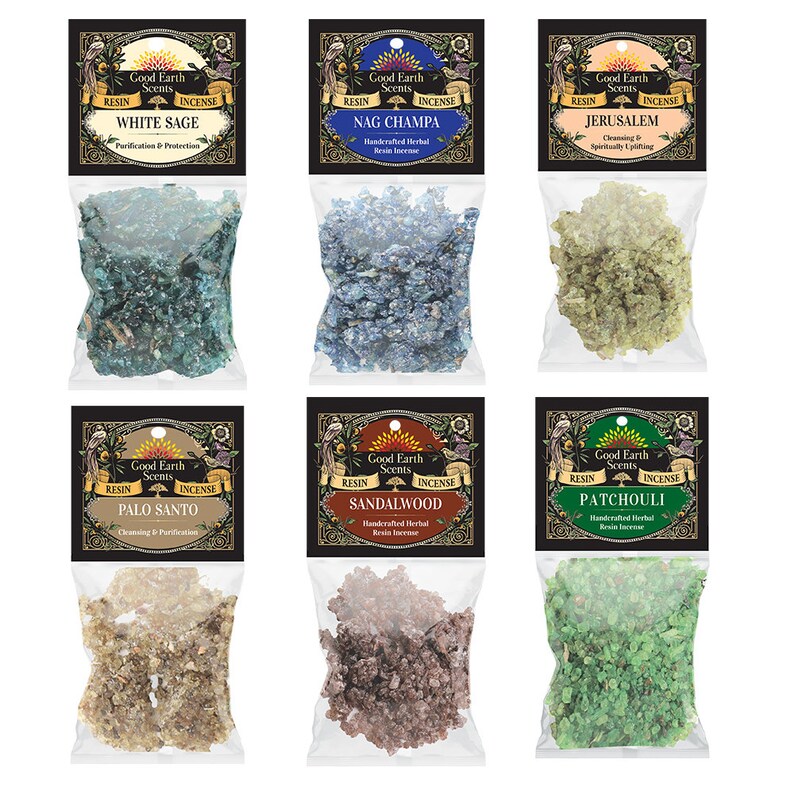 Natural Resin Incense 1oz Pack Choose Your Scent Premium Etsy.de