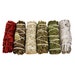 6 Pack Variety Sage Bundle Set | Dragon's Blood, Black Sage, Blue Sage, Rosemary, Cedar and White Sage Smudging Sticks with Smudge Guide 