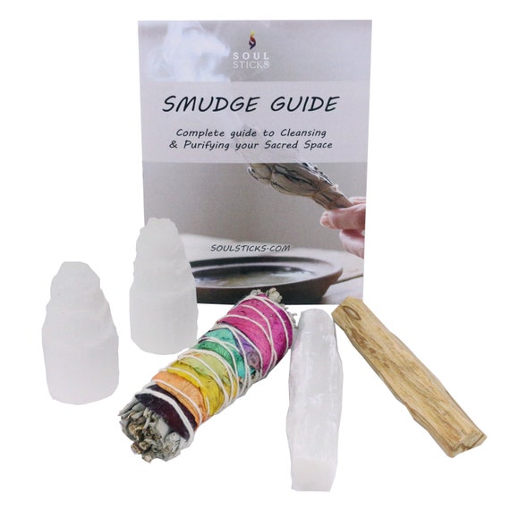 Energy Cleansing Smudge Kit with Organic Sage Palo Santo Etsy