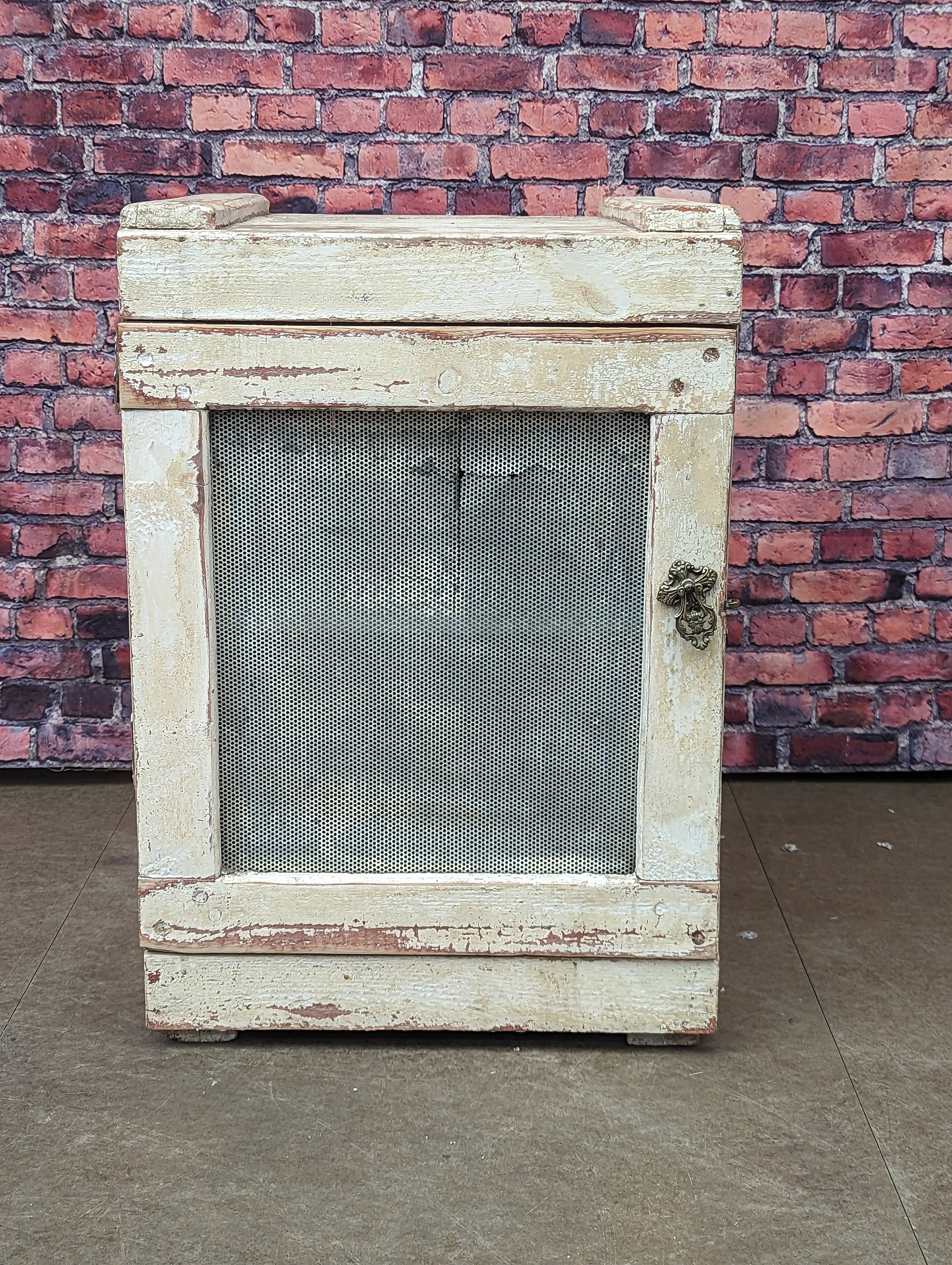 Vintage meat online safe cabinet