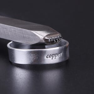 Sello de metal para anillos personalizados, sello de acero personalizado, punzones de acero personalizados para joyería, herramienta para manualidades de pulseras, fabricación de joyas para regalo