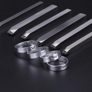 Mini timbri in metallo personalizzati per la creazione di gioielli, punzoni per gioielli, strumenti per la punzonatura di gioielli fatti a mano, perfetti per lavori artigianali