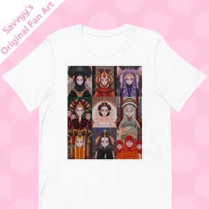 Queen Amidala Royal Portrait Series Unisex T-Shirt, Padme Amidala, Naboo, Star Wars, Clone Wars, Fan Art, Apparel, Disney, Fashion