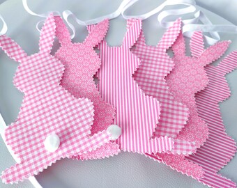 Baby Nursery Bunting Decorations / Baby Girl Nursery Decor Bunting / Baby Room Nursery Bunting / Bunnies Nursery Decorations