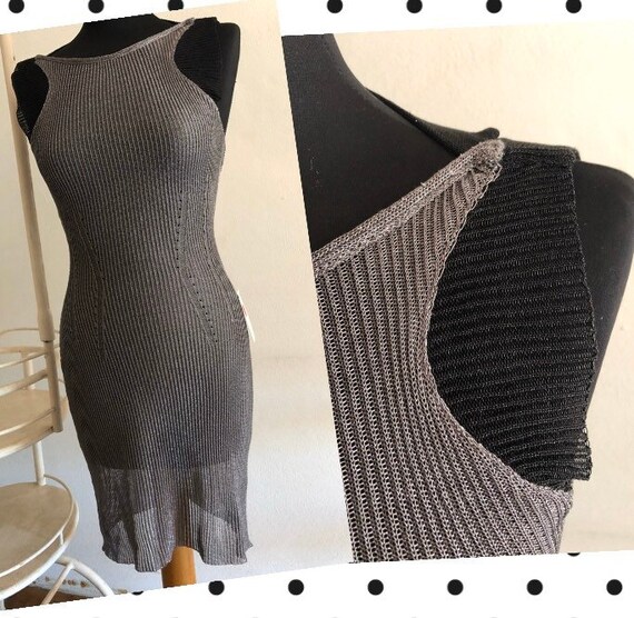 Metallica knit dress