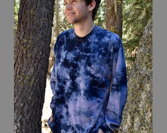 Tie Dye Buft™ Jersey - Navy & Purple - 100% Made in the USA - Oversized - 100 Percent Cotton