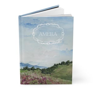 Mountainside Personalized Hardcover Journal | Gifts for her | Girly Stationery | Notebook | Diary Aesthetic | Bridesmaid gift | travel gift