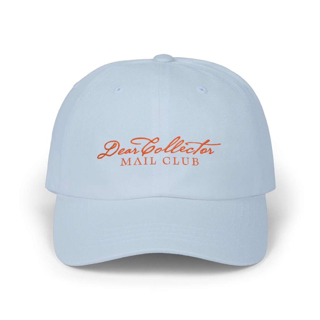 Baseball Cap Script Dear Collector Mail Club Dad Cap | Script Embroidered Baseball Hat - Etsy