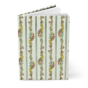 Hardcover Journal: The Secret Garden (Botanical Pattern, Watercolor Flowers, Pattern Design, Surface Pattern, Stationery, Garden Journal)