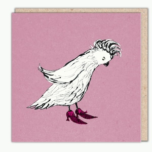 Carte de voeux « Les nouvelles chaussures de cacatoès » par PaperBird