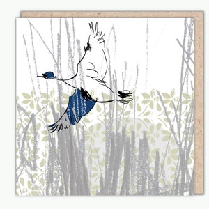 Carte de vœux Swan Circle par Helen Minns
