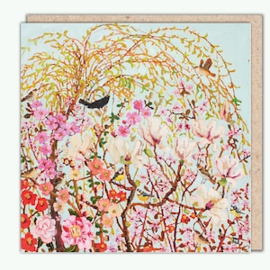 Lente vogels koor wenskaart, 'So Sing As Well' door Vanessa Cooper, PaperBird. NIEUW!