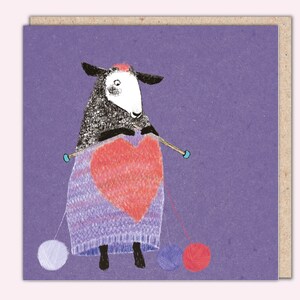 Carte de vœux d'amour et d'amitié, cœur chaleureux par Una Joy