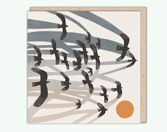 Artist's Greeting Card, 'Flights' by Tjitske Kamphuis, PaperBird. NEW!
